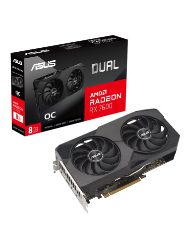 PLACA DE VIDEO ASUS RADEON RX 7600 8GB DUAL OC