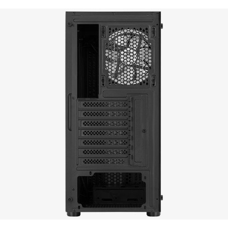 Aerocool Mecha ARGB Mid Tower Gehäuse – Mit 12 Cm ARGB-Lüfter, Glasfenster, ATX/Micro-ATX
