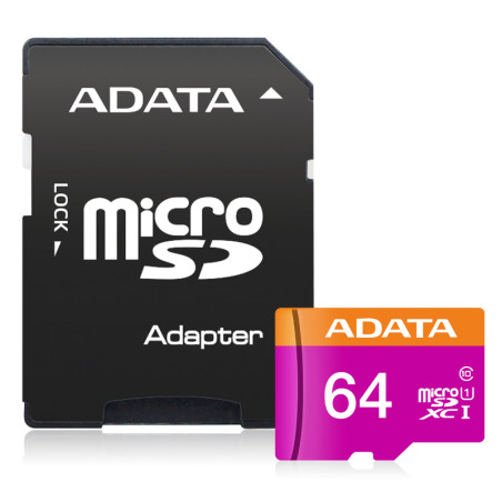 Tarjeta Micro Sd 64gb Adata Premier Class 10
