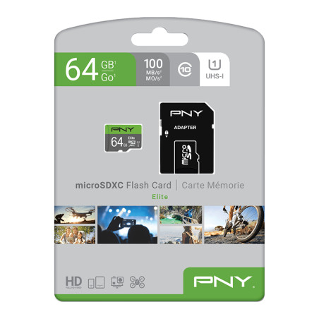 Tarjeta Micro Sd 64gb Pny Elite 10 U1