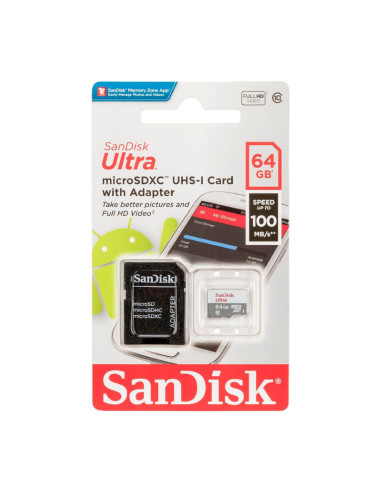 Tarjeta Micro Sd Sandisk Ultra 64gb...