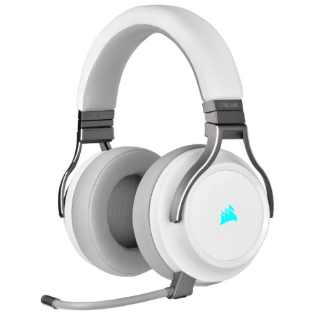 Auriculares Gamer Corsair Virtuoso Wireless Rgb Hifi White