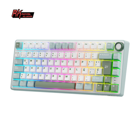 Teclado Royal Kludge Rkr75 Skycyan Switch Brown 75%