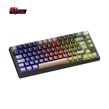 Teclado Royal Kludge Rkm75 Wireless Phantom Switch Brown 75%