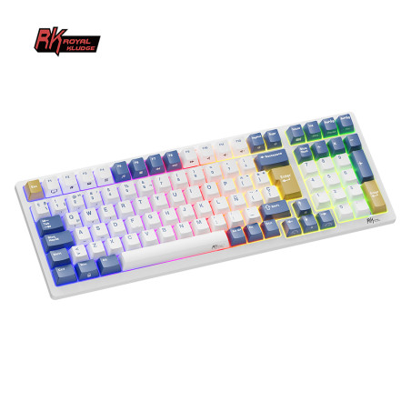 Teclado Royal Kludge Rk98 Wireless Klein Blue Switch Brown 96%