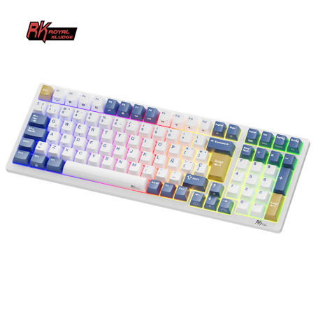 Teclado Royal Kludge Rk98 Wireless Klein Blue Switch Brown 96%