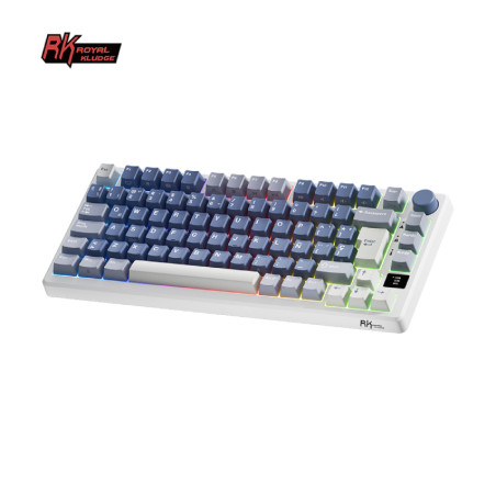 Teclado Royal Kludge Rkm75 Wireless Ocean Blue Switch Brown 75%