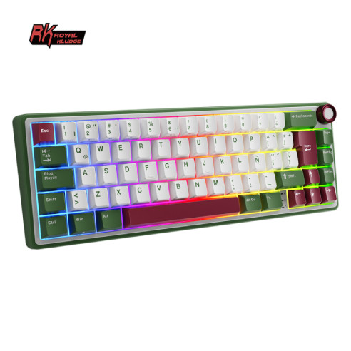 Teclado Royal Kludge Rkr65 Greensand...