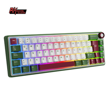 Teclado Royal Kludge Rkr65 Greensand Switch Brown 65%