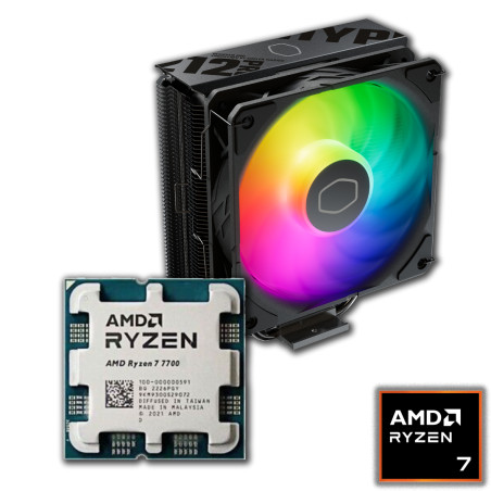 COMBO AMD RYZEN 7 7700 + COOLER JIUSHARK JF100RS