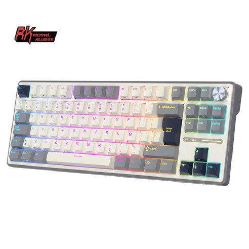 Teclado Royal Kludge Rkr87 Pro Half...