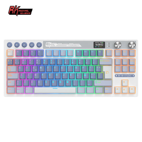 Teclado Royal Kludge Rkm87 Ocean Blue...