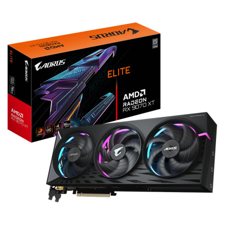 PLACA DE VIDEO GIGABYTE RADEON RX 9070 16GB XT AORUS ELIT
