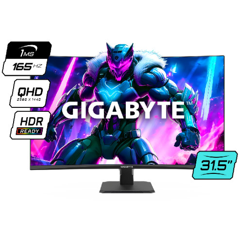 MONITOR GAMER 32" GIGABYTE GS32Q QHD IPS 165HZ 1MS