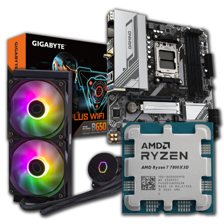 COMBO AMD RYZEN 7 7800X3D / B650 WIFI / WATER 240 MM