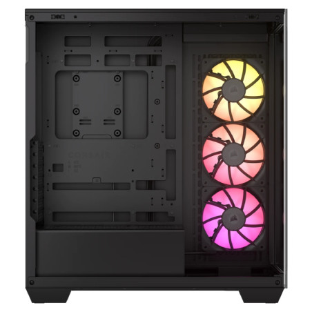 Gabinete Corsair 3500x Tg Mid-tower Argb Fan X3 Black