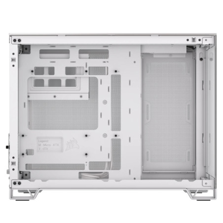 Gabinete Corsair 2500x Aluminum Tg Mid-tower Micro Atx White