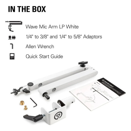 Soporte Para Micrófono Elgato Wave Mic Arm Lp White