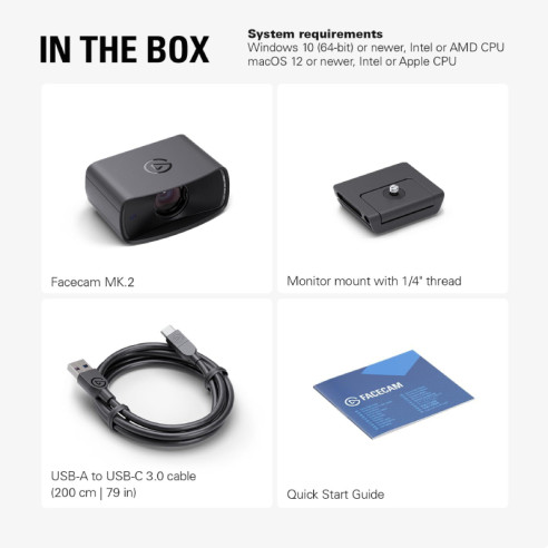 Webcam Elgato Facecam Mk.2 Fhd 1080p...