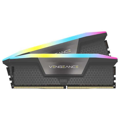 MEMORIA RAM DDR5 32GB (2X16GB) 6000MHZ CL36 CORSAIR VENGEANCE RGB AMD & INTEL GREY