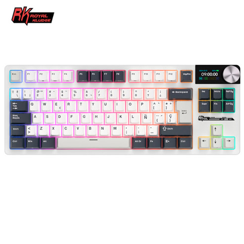 Teclado Royal Kludge Rks85 White...