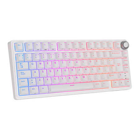 Teclado Royal Kludge Rkr75 White Switch Brown 75%
