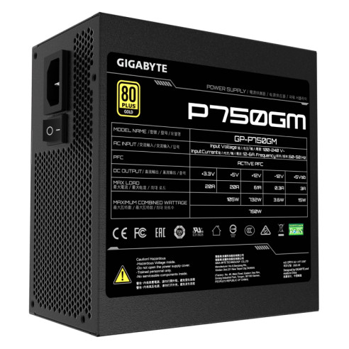 Outlet - Fuente Gigabyte 750w 80+...