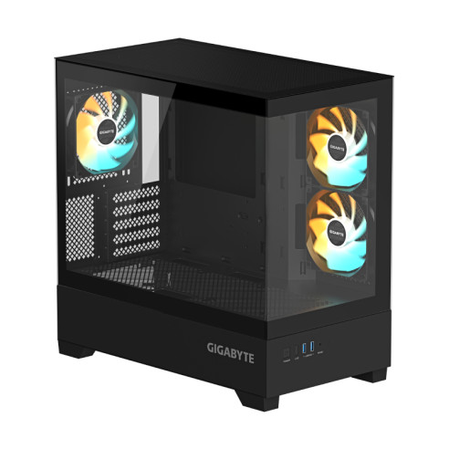 Gabinete Gamer Gigabyte C201 Black M-atx