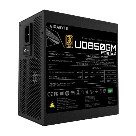 Fuente Gigabyte 850w 80+ Ud850gm Pg5 Gold Modular