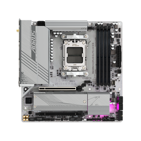 Mother Gigabyte B650m Aorus Elite Ax Ice Am5 Ddr5