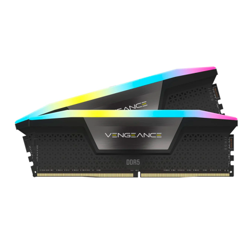 MEMORIA RAM DDR5 32GB (2X16GB) 6000MHZ CORSAIR VENGEANCE RGB BLACK CL30 AMD & INTEL