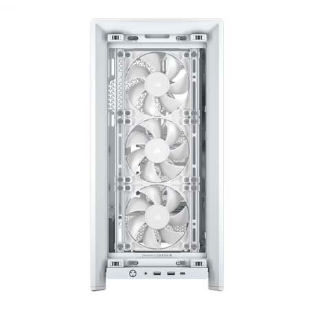 Gabinete Corsair Frame 4000d Rs Mid-tower Tg Fan X3 White