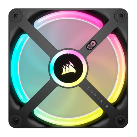 Fan Cooler Corsair Icue Link Qx120 Rgb 120mm Magnetic Dome Black Pack