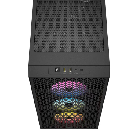 Gabinete Corsair 3000d Rgb Airflow Mid-tower Tg Fan Rgb X3 Black