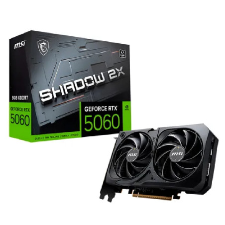 Placa De Video Geforce Rtx 5060 8gb Msi Shadow 2x Oc Gddr7