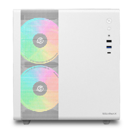 Gabinete Solarmax Cm-w300 White Tg Cubo 3x Fan Rgb