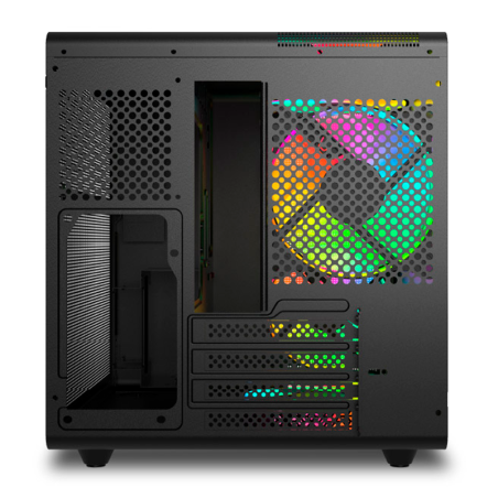 Gabinete Solarmax Cm-b300 Black Tg Cubo 3x Fan Rgb