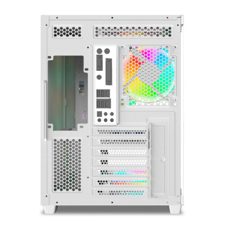 Gabinete Solarmax Cm-w950s White Display Lcd 4x Fan Argb
