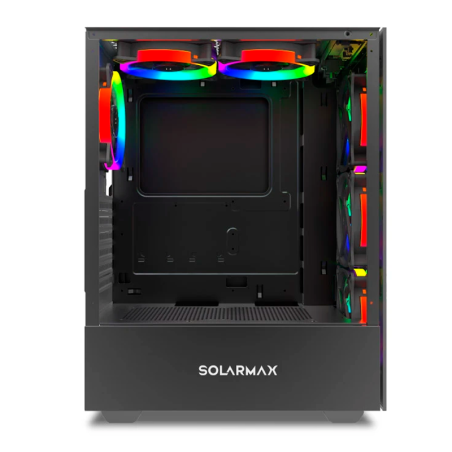 Gabinete Solarmax Cm-5901 Black Tg 6x Fan Argb