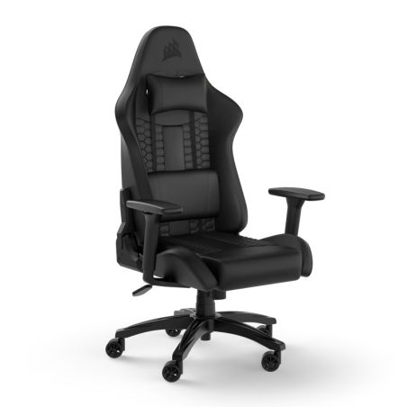 Silla Gamer Corsair Tc100 Relaxed Cuero Sintético Black Black