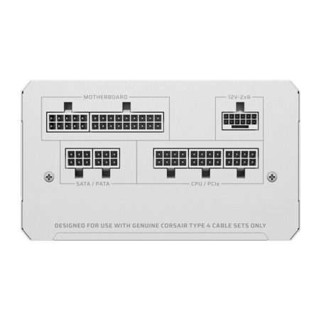 Fuente Corsair Rm850e White 2025 850w Cybenetics Gold Modular Pcie 5.1