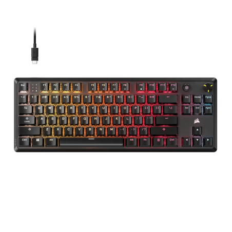 TECLADO MECÁNICO CORSAIR K70 CORE TKL SWITCH MLX RED (US) BLACK