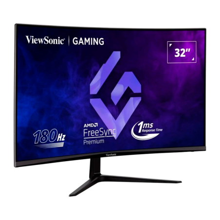 Monitor Gamer 32" Viewsonic Curvo Qhd 180hz 1ms Vx3218c-2k