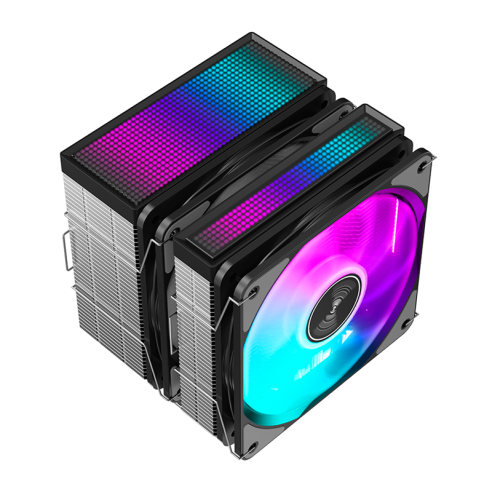 COOLER CPU JIUSHARK JF500 RUBY BLACK ARGB (1851 / AM5) 265W
