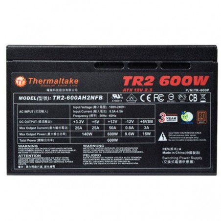 Fuente Thermaltake Tr2 600w