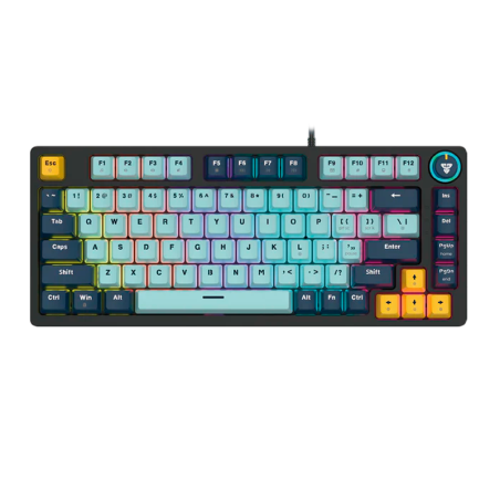 TECLADO MECÁNICO FANTECH ATOM81 MK875V2 MIZU - NAVY (ROSIE SWITCH)