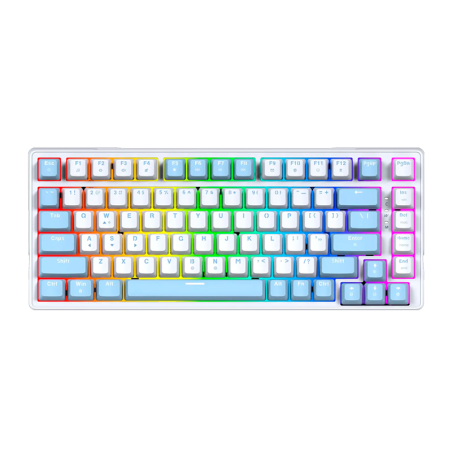 TECLADO MECÁNICO FANTECH ATOM X83 MK612 AME - WHITE (ROSIE SWITCH)