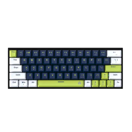 TECLADO MECÁNICO FANTECH ATOM63 MK874V2 MORI - BLUE (ROSIE SWITCH)