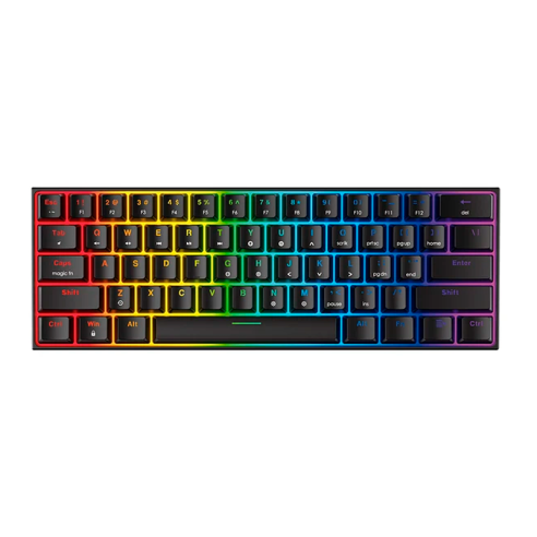 TECLADO MECÁNICO FANTECH MK857 BLACK (RED SWITCH)