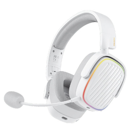 AURICULARES GAMER INALAMBRICO FANTECH HARMONY WHG02 WHITE BT, 2.4GHZ, WIRED PC PS5 XBOX